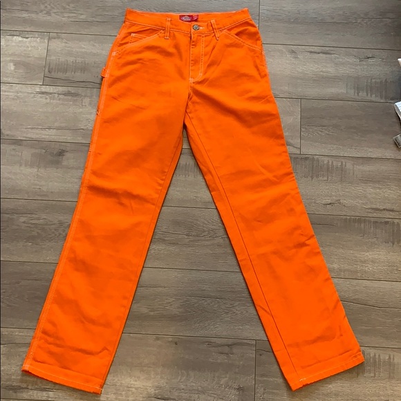 orange dickie pants